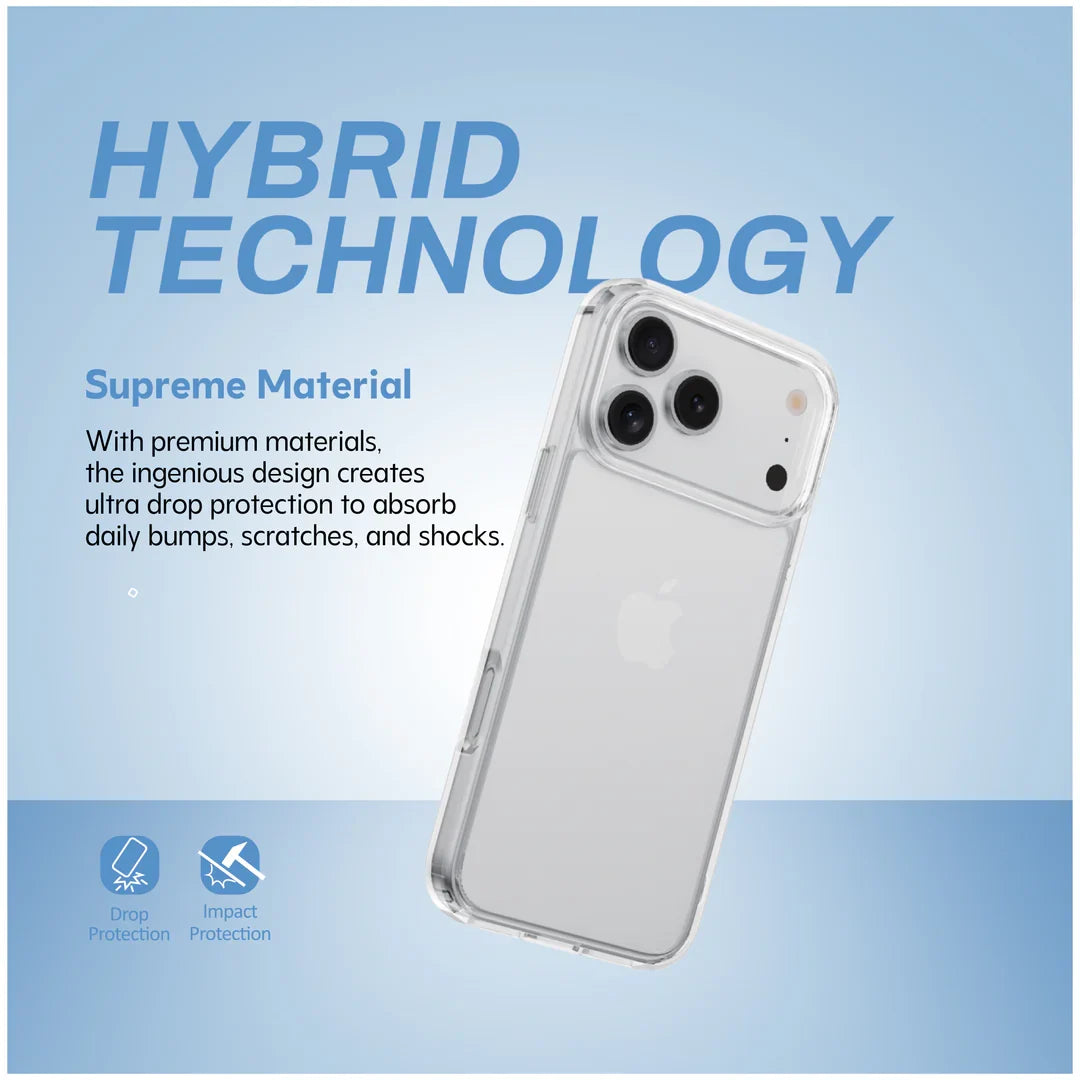 X-Level Space iPhone 17 TPU Clear Case – Raised Bezels Detail