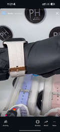 Leather Apple Watch band front view