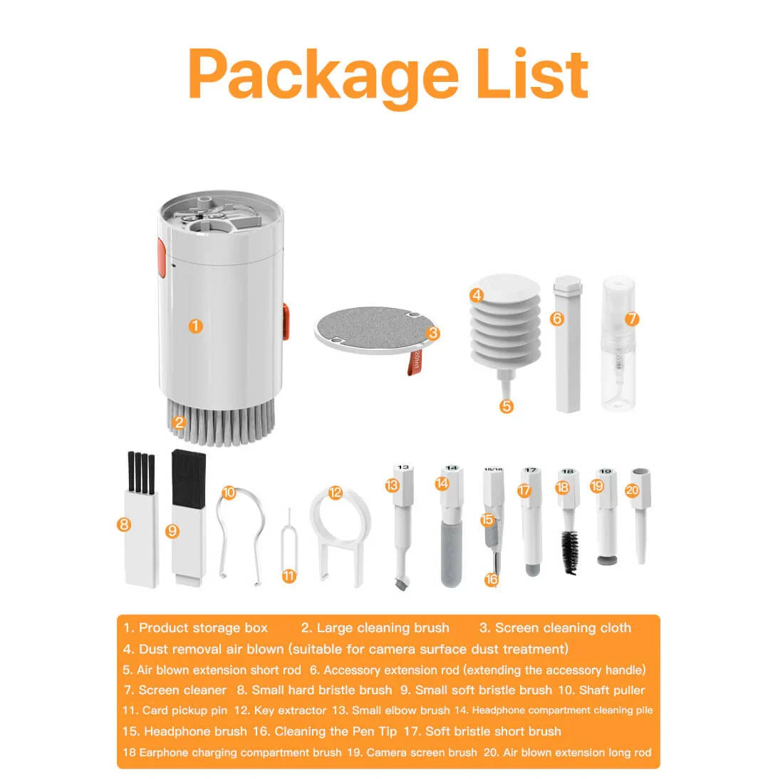 20-in-1 Multi-Function Cleaning Kit – Complete Device Care Set