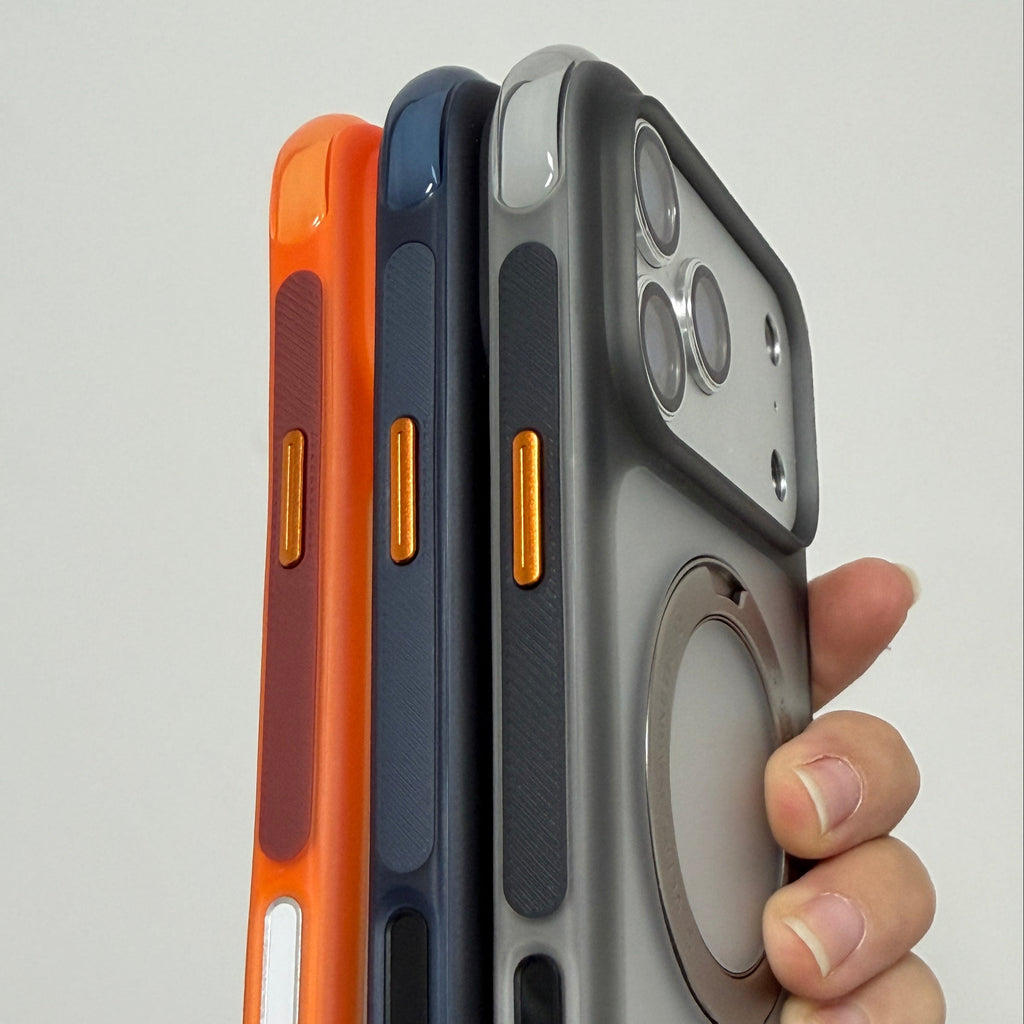 Puloka Airbag Magnetic Stand Case for iPhone 17/18 Pro Max
