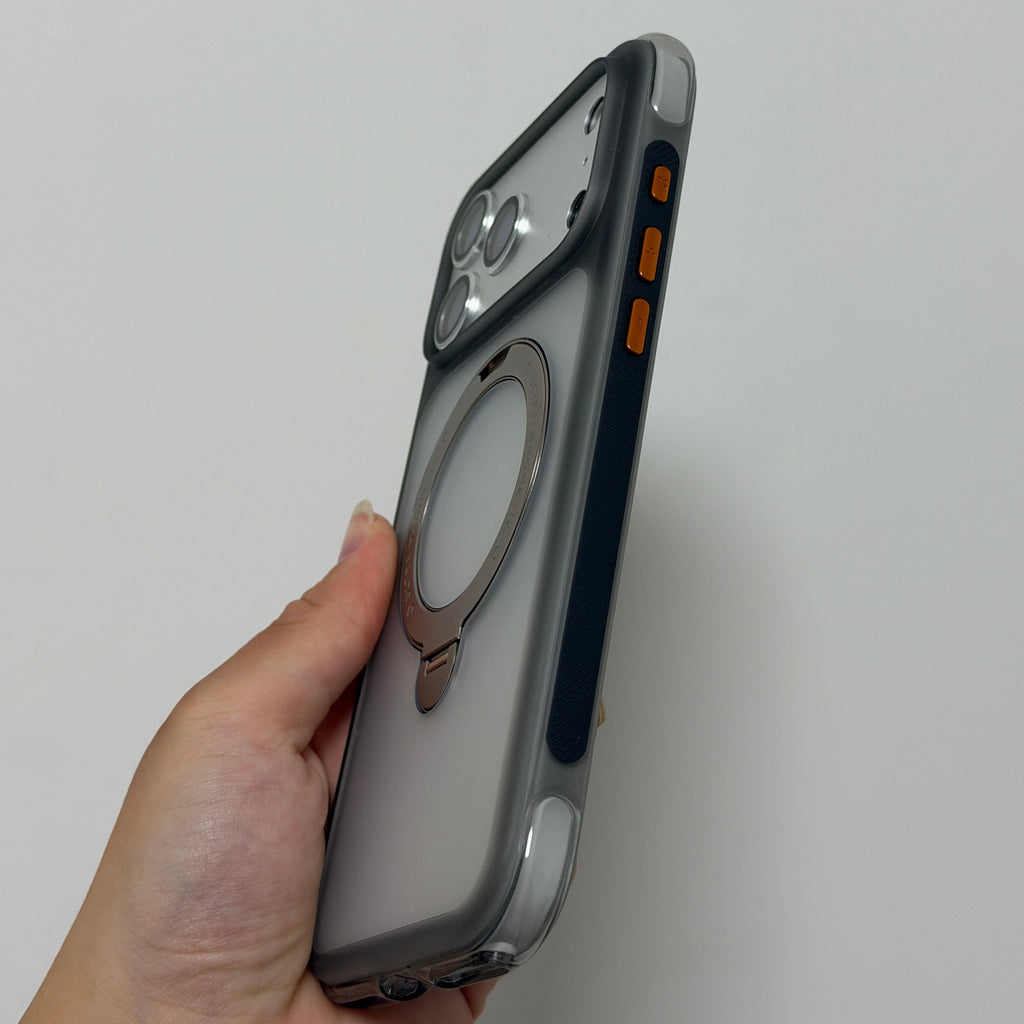 Puloka Airbag Magnetic Stand Case for iPhone 17/18 Pro Max