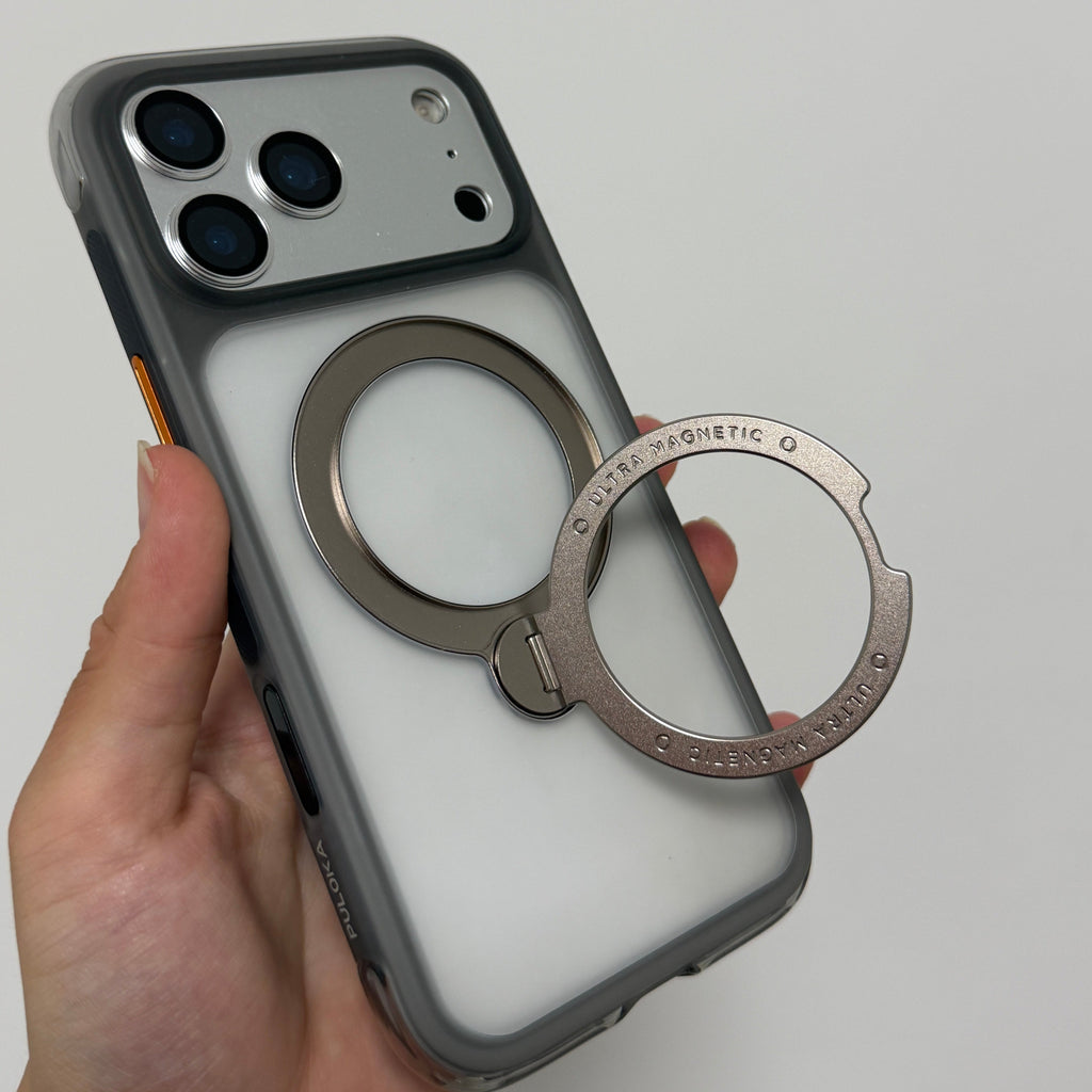 Puloka Airbag Magnetic Stand Case for iPhone 17/18 Pro Max