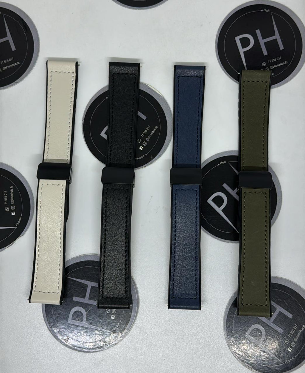 Premium Leather Magnetic Band | Samsung Galaxy & Huawei Compatible