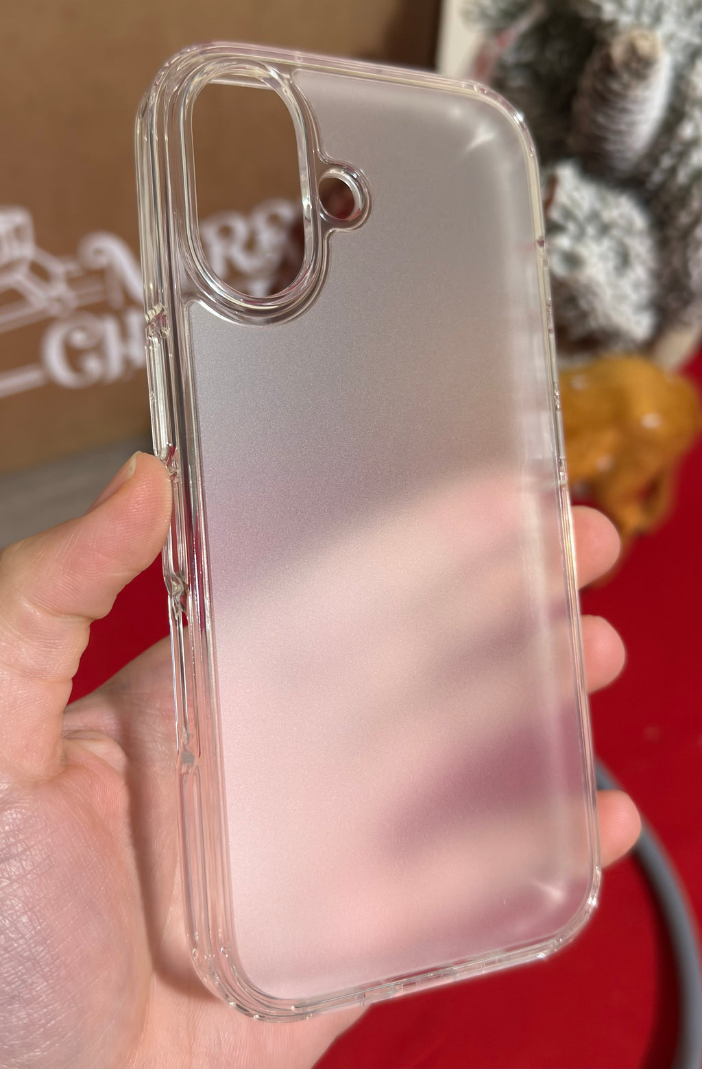 Wlons Rubber Matte Clear Case for iPhone 17/18 Series