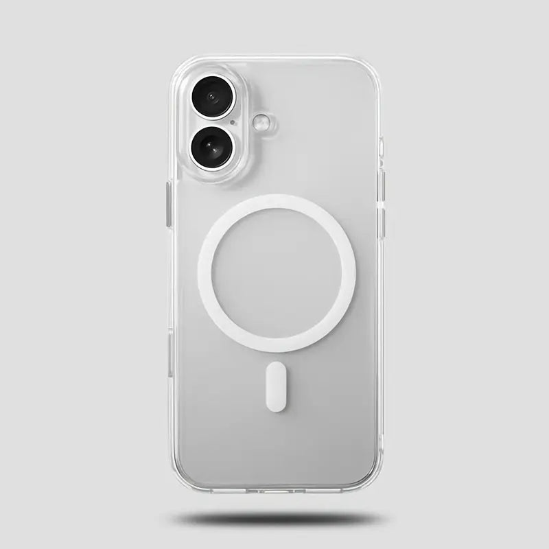 Hard Rubber MagSafe Transparent Cover – Durable Shockproof Protection