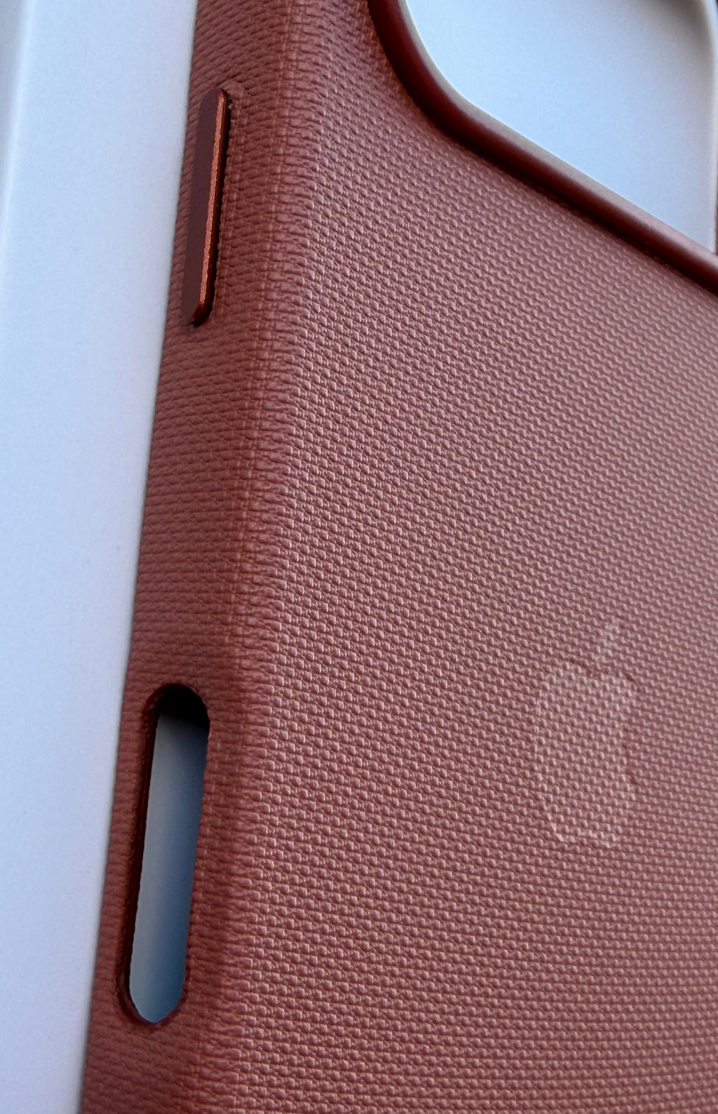 Fabric texture case for iPhone 17 Pro woven design back
