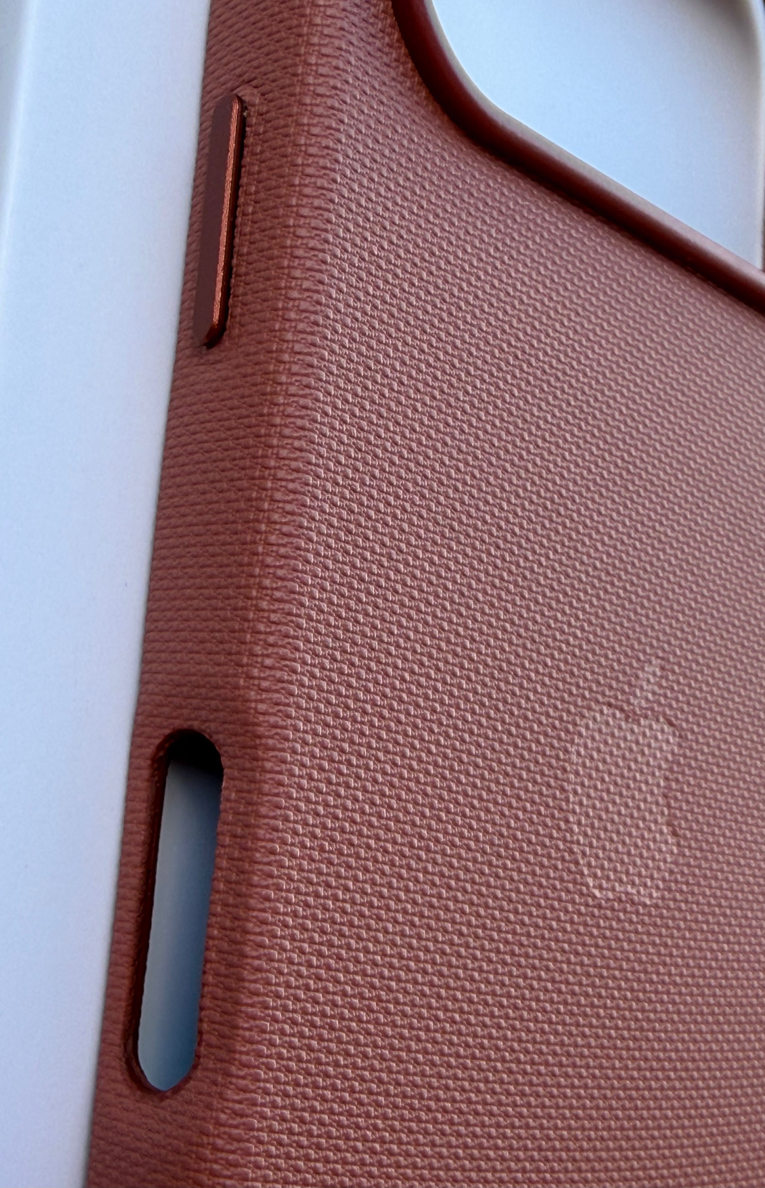 Fabric texture case for iPhone 17 Pro woven design back
