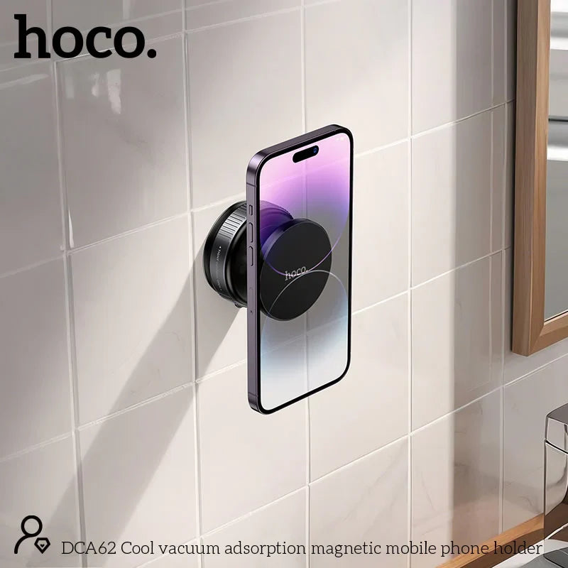 Hoco DCA62 Magnetic Suction Car Phone Holder – Dashboard & Windshield Mount