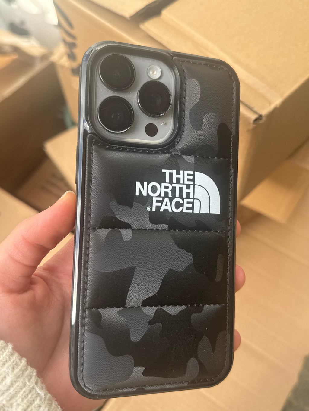 North Face puffer case color options iPhone 17 Pro
