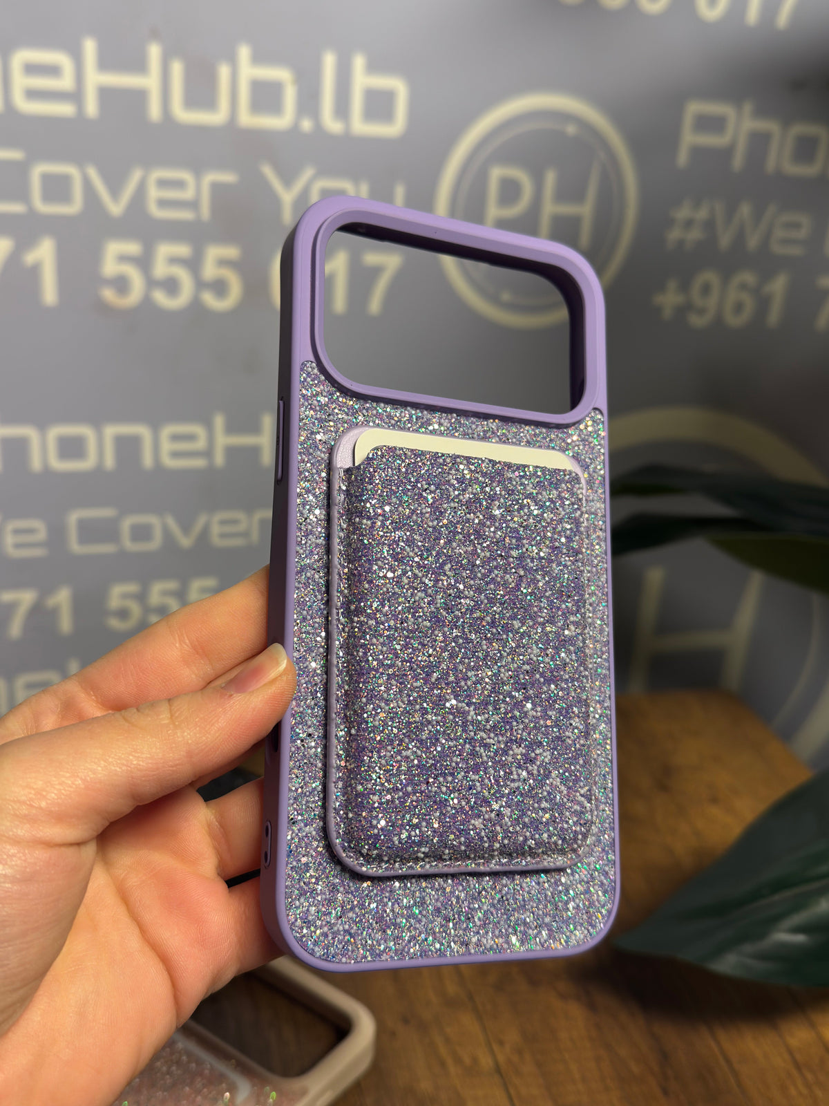 Glitter MagSafe Case – Blue Glitter Color