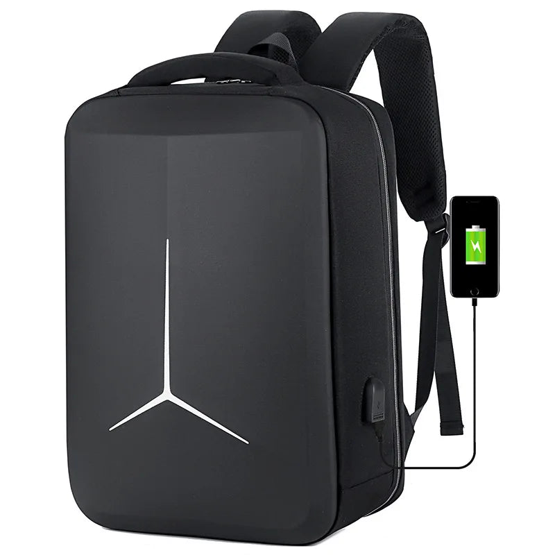 UrbanShield Anti-Theft Hard Shell Backpack – Waterproof Laptop Bag