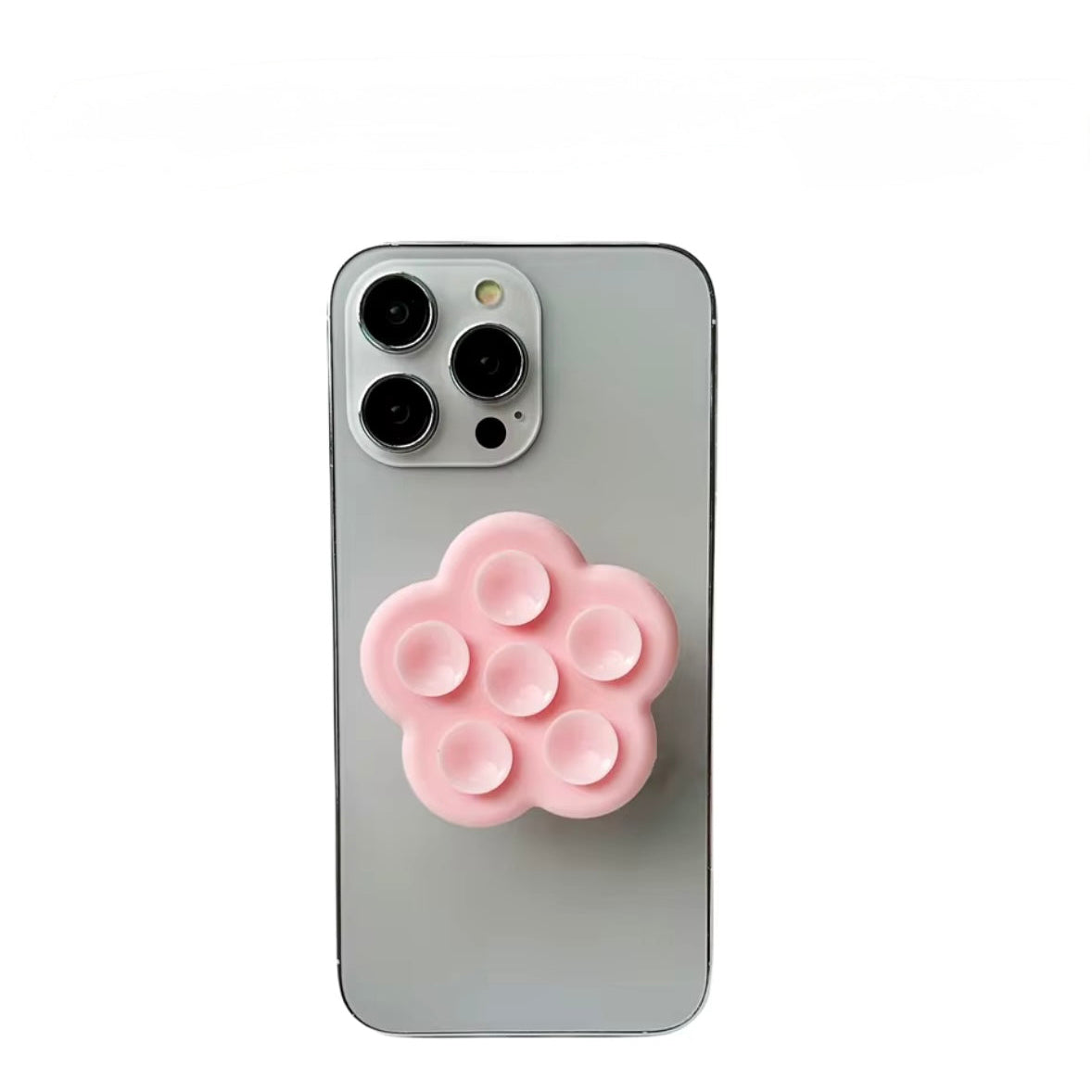 Stick It foldable flower phone grip front view colorful