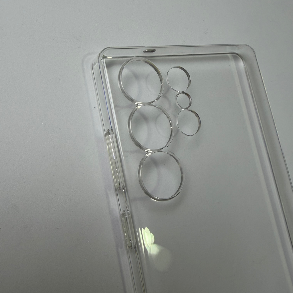 Clear slim case Samsung S25 Ultra raised camera bezel