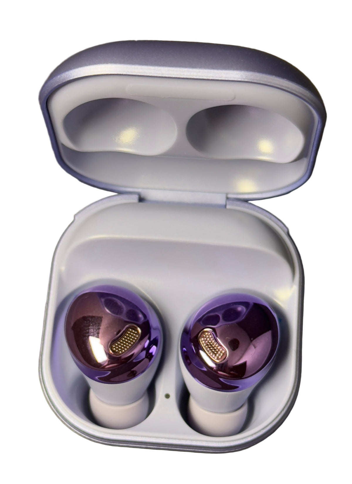 Samsung Galaxy Buds Pro style earbuds case front view