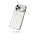 Frosted White MagSafe Case iPhone 17 Pro – Clear Bumper and Magnet Ring