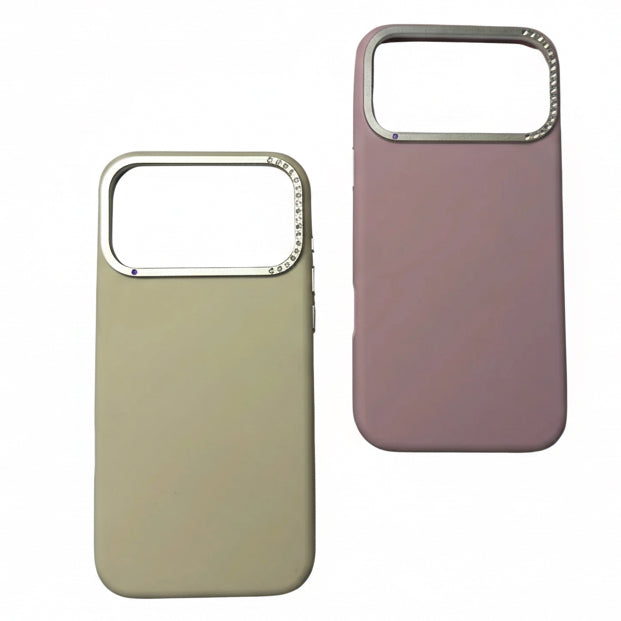 KAKASKIN smooth silicone case iPhone 17 Pro beige cream front