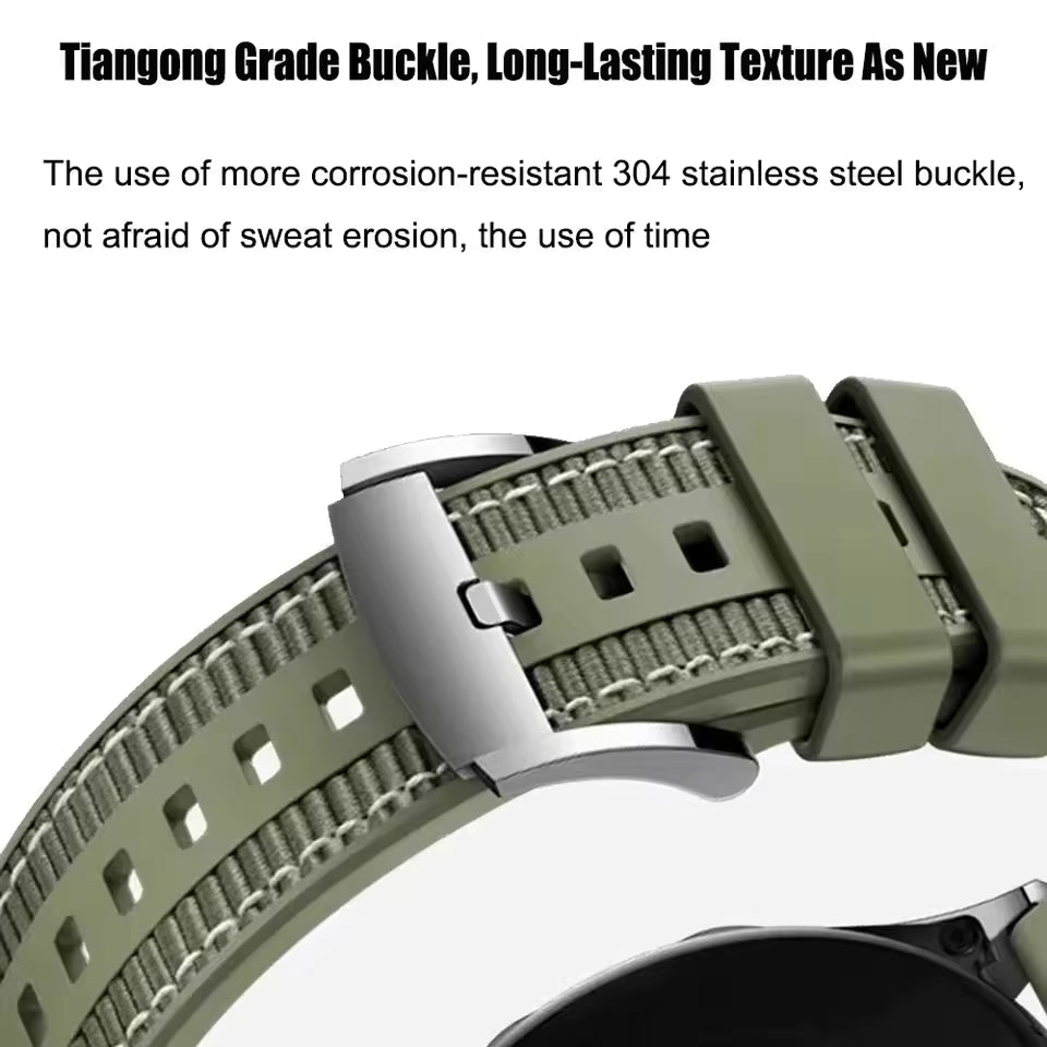 Silicone smartwatch band on wrist sport lifestyle