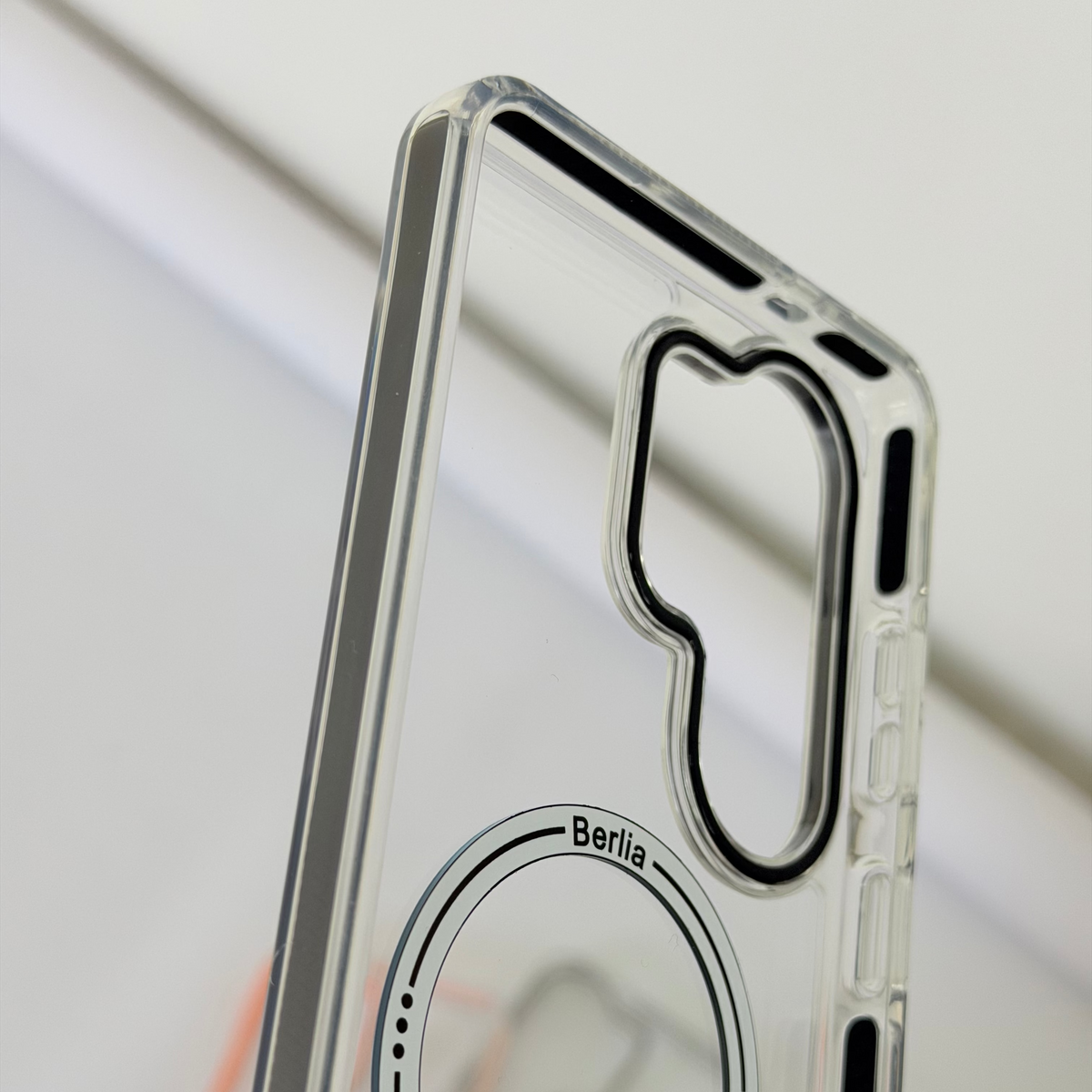 S26 Ultra transparent case S Pen slot cutout