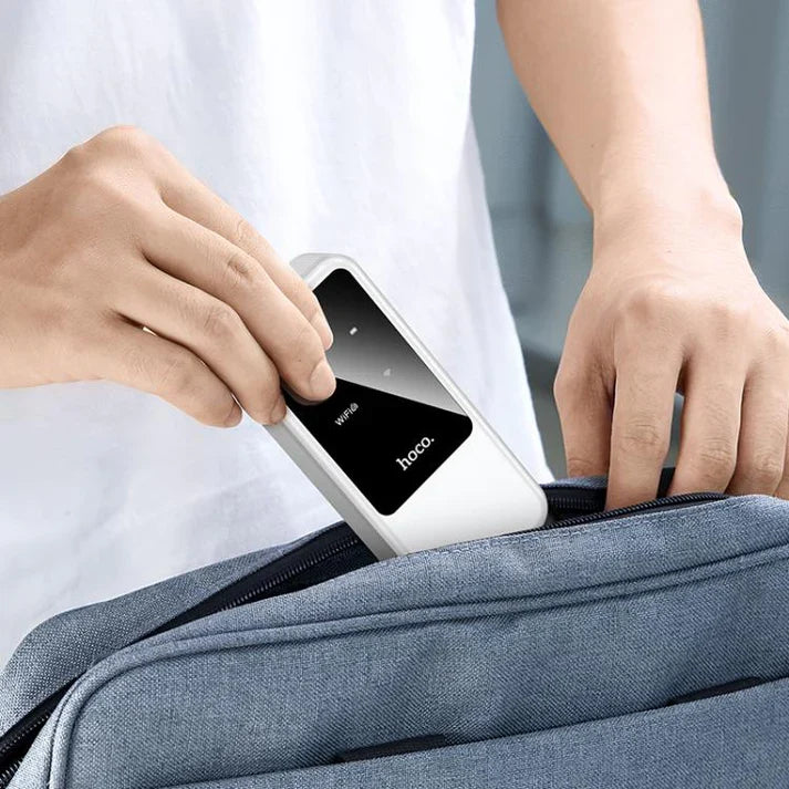 HOCO HI42 2.4G Mobile Portable 4G WiFi Router with Dual 2000mAh Battery