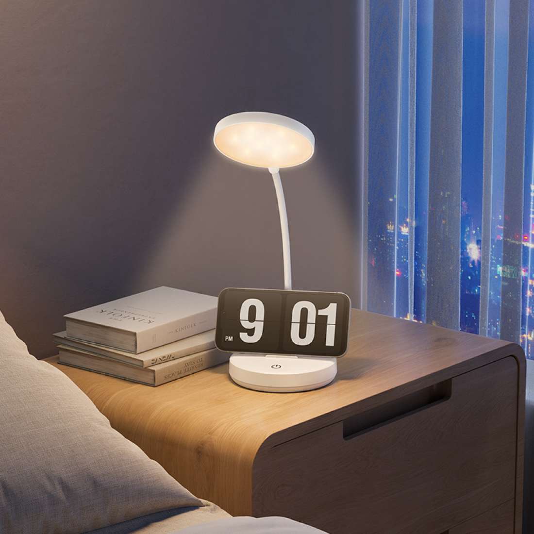 Desktop Lamp with Phone Holder Soft LED Light HOCO HX14