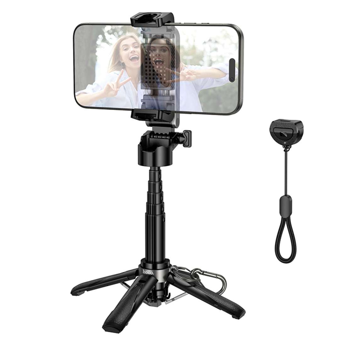Hoco K27 Selfie Stick – Extendable Phone Tripod with Remote