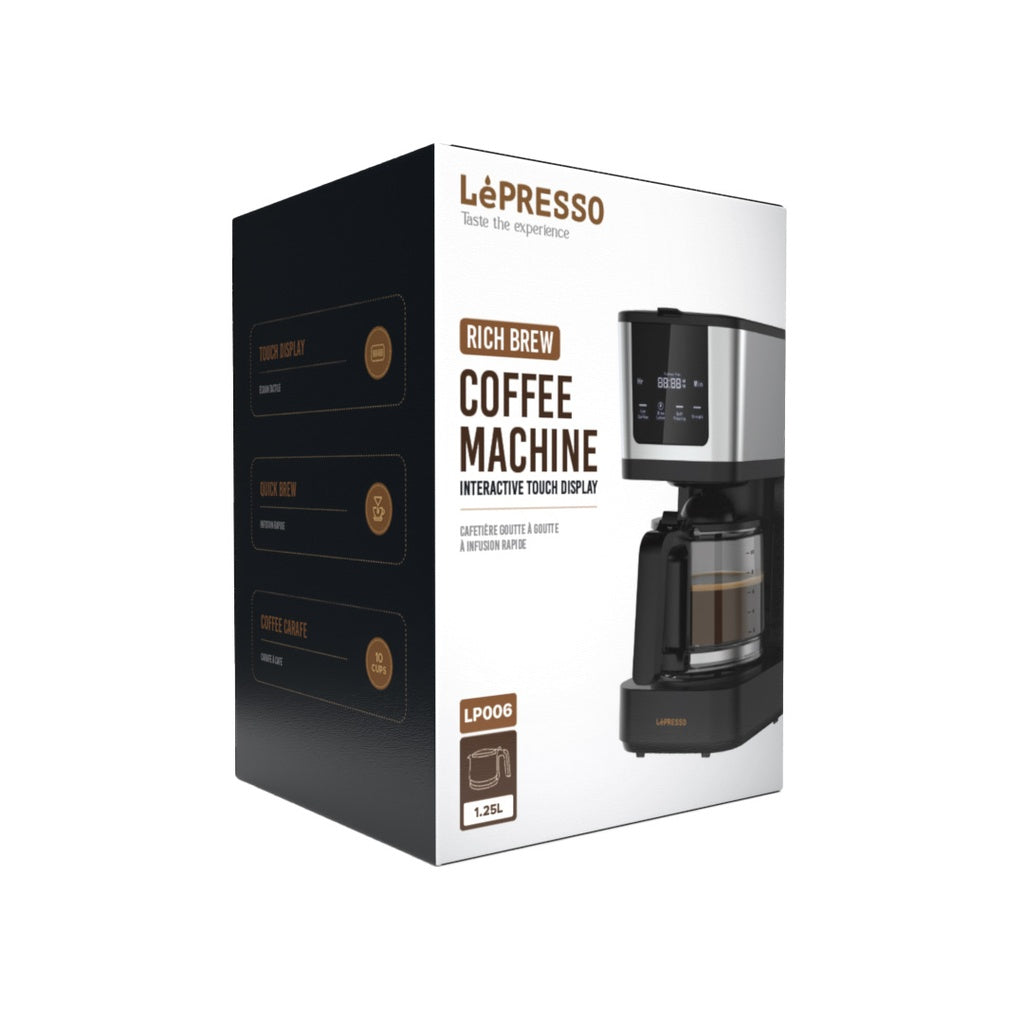 LePresso Rich Brew Coffee Machine Interactive Touch Display Original