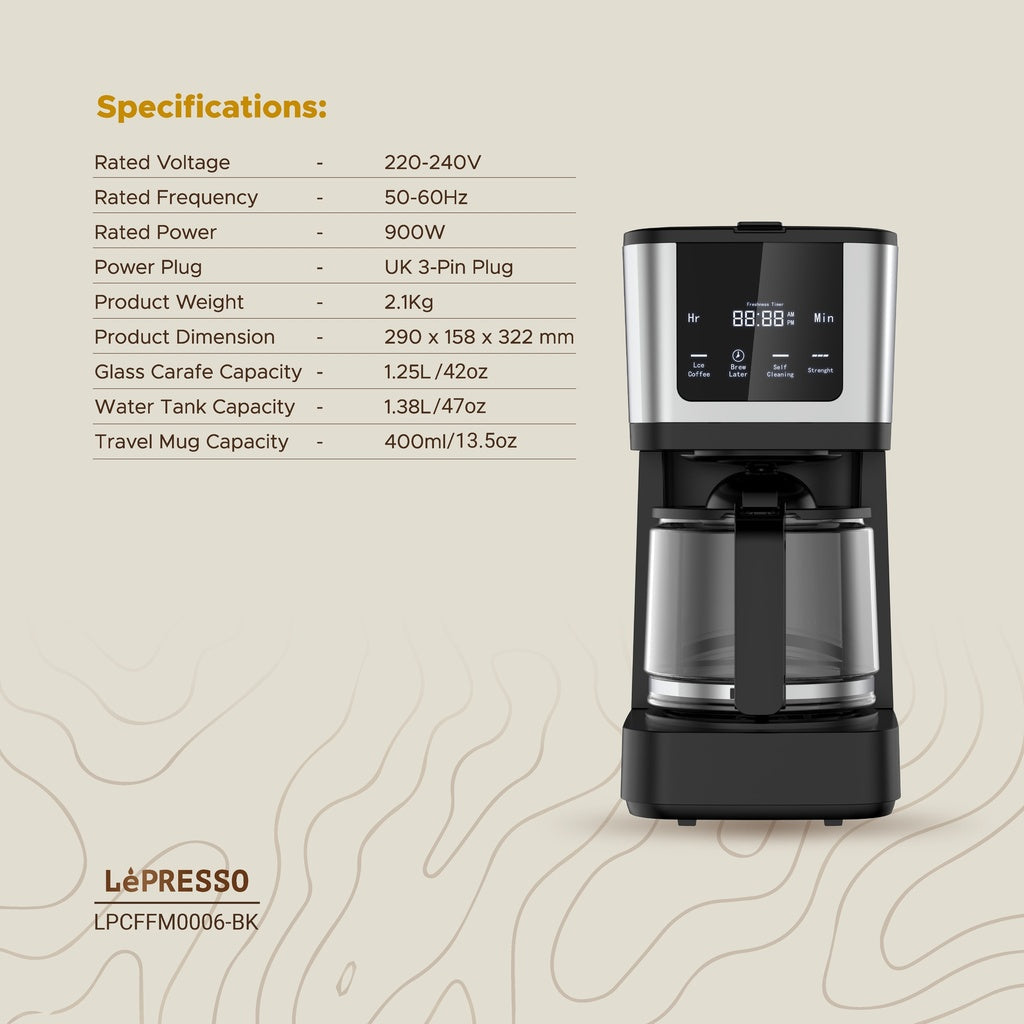 LePresso Rich Brew Coffee Machine Interactive Touch Display Original