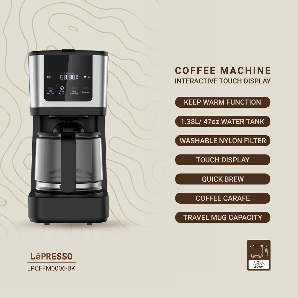 LePresso Rich Brew Coffee Machine Interactive Touch Display Original