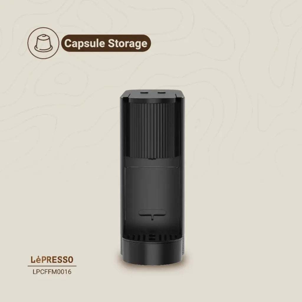 LePresso 1200W capsule espresso machine ready in 30 seconds, UK 3-pin plug, Nespresso compatible
