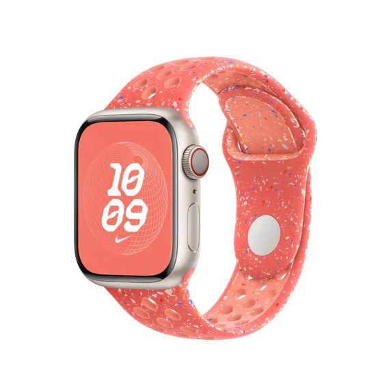 Nike Sport Band Apple Watch – Orange Black Color
