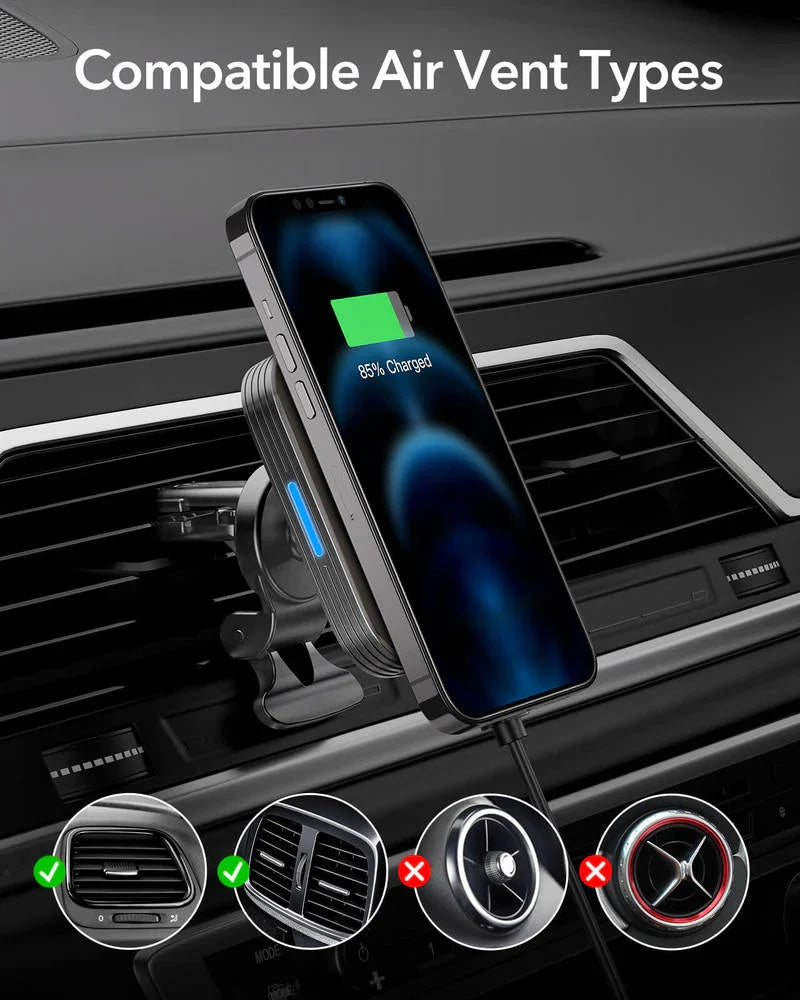 ESR HaloLock magnetic alignment snap to iPhone MagSafe