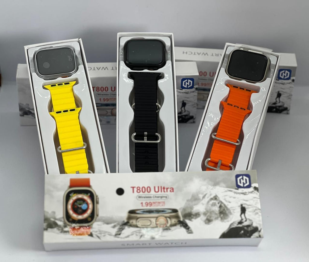 T800 Ultra smartwatch health tracking heart rate screen
