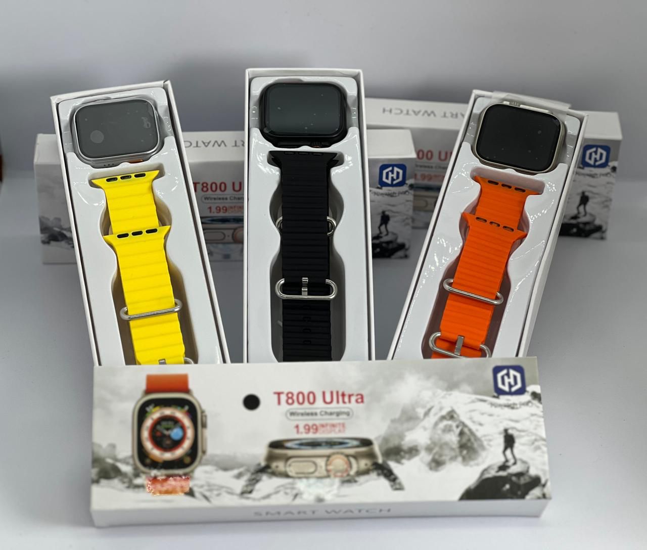 T800 Ultra smartwatch health tracking heart rate screen