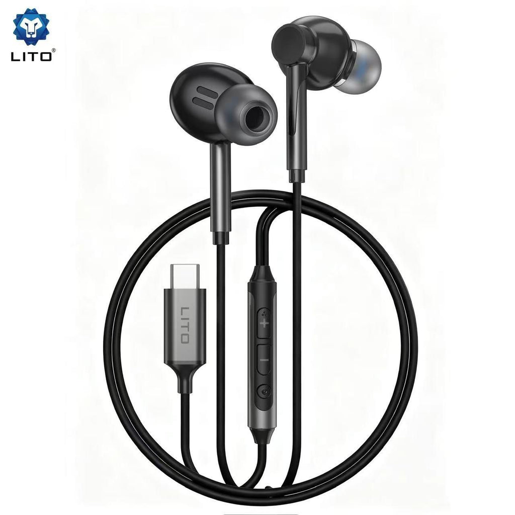 LITO LF02T USB-C earphones packaging box