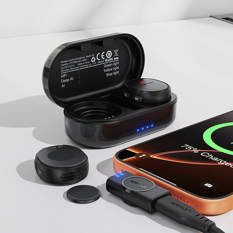 ACEFAST wireless mic for smartphone video recording