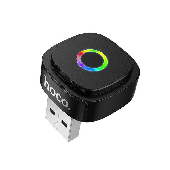 HOCO DUP10 car adapter for wireless Apple CarPlay connection
