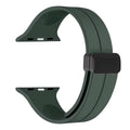 Magnetic Silicone Apple Watch Band – Pine Green