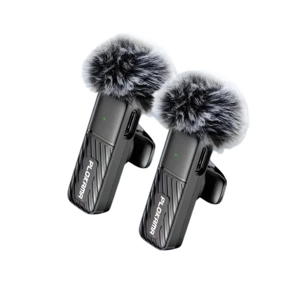 Plokama VM-20 clip-on wireless microphones with receiver
