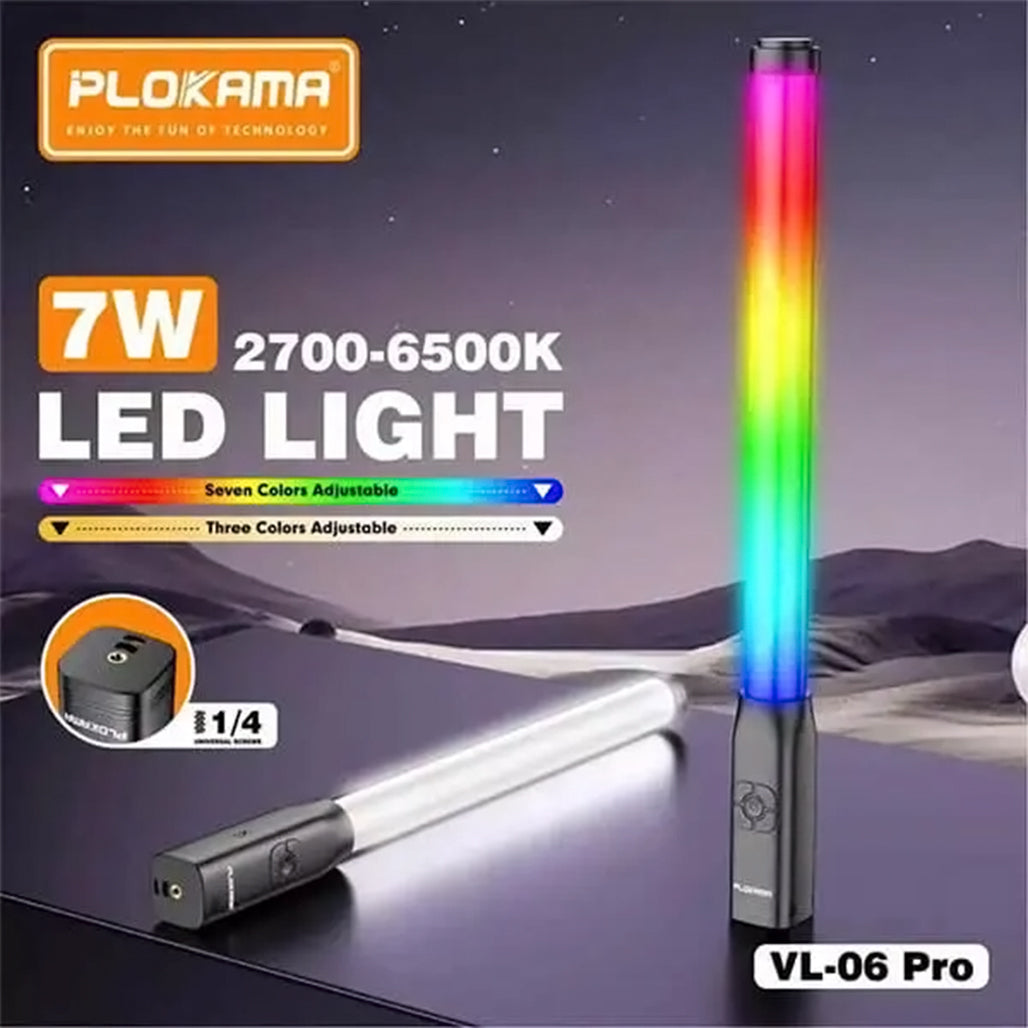 Plokama VL-06 Pro handheld RGB LED video light
