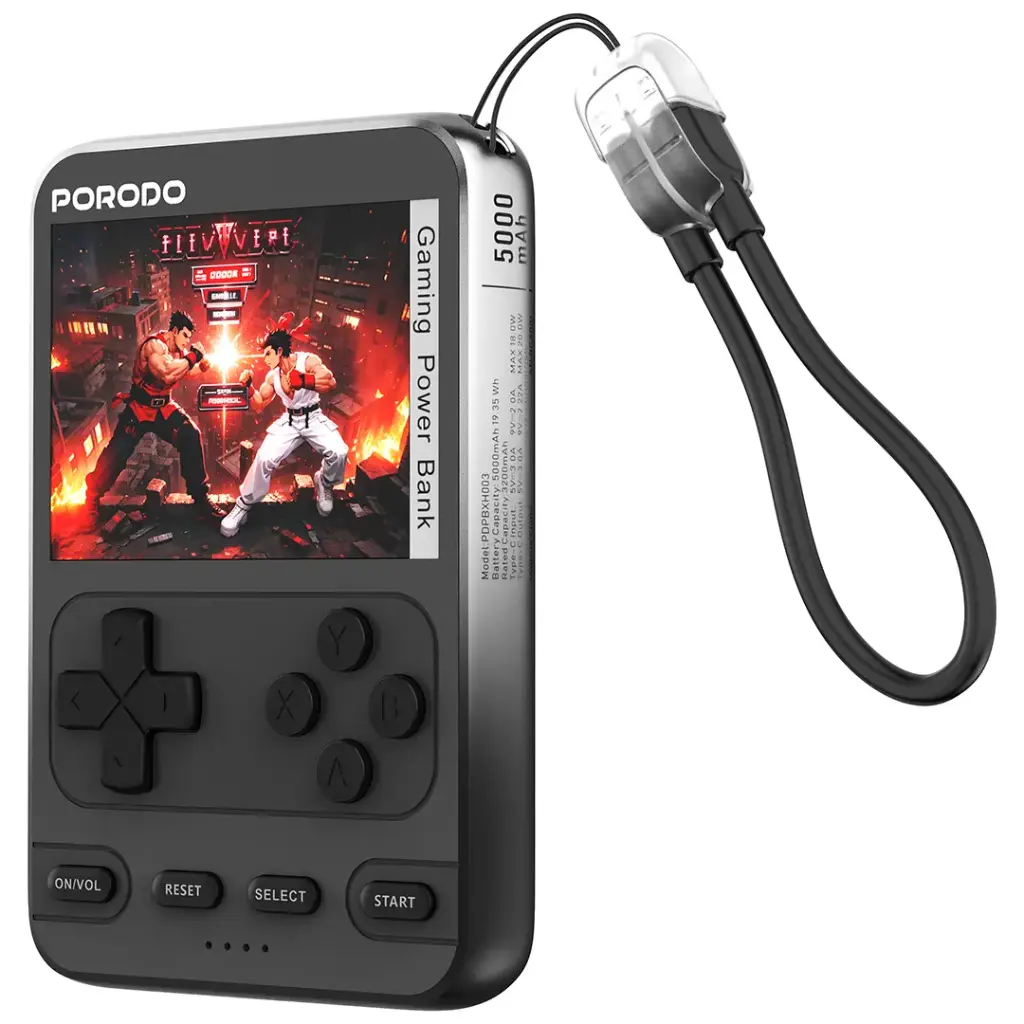 Porodo Arcadevolt Black – Magnetic Attachment on iPhone