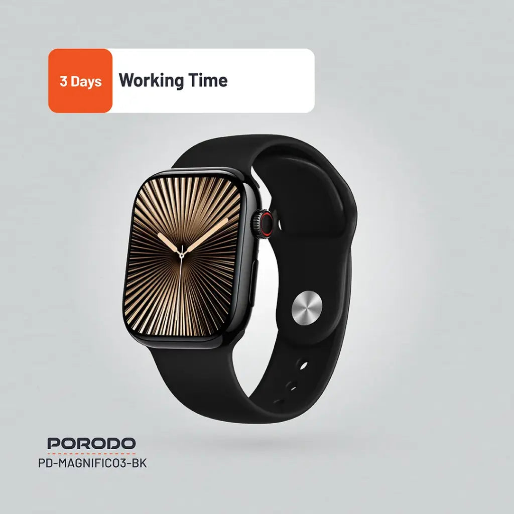 Porodo Magnifico 3 wearable with health tracking features
