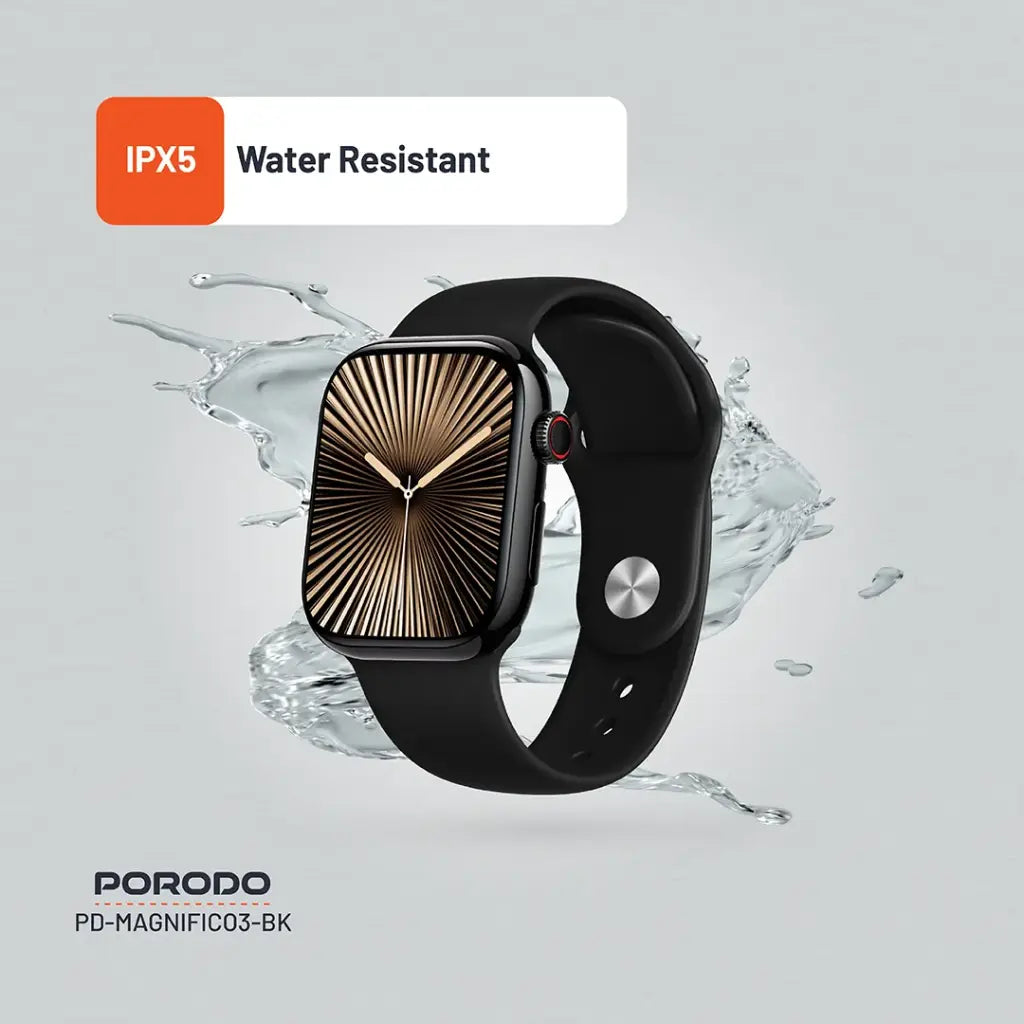 Stylish Porodo Magnifico 3 smart watch close-up design