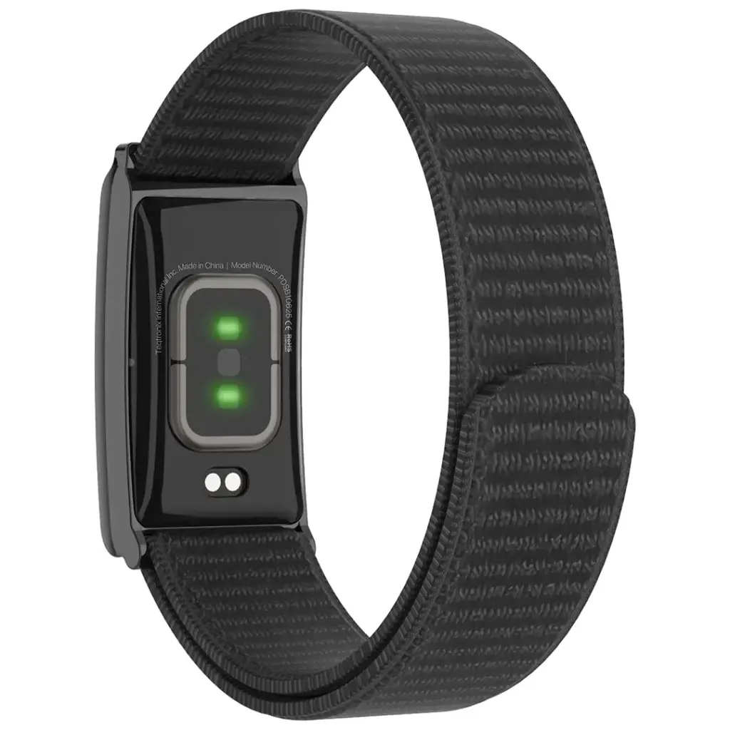 Porodo TrackFit with Extra Band – Black and Orange Nylon Band