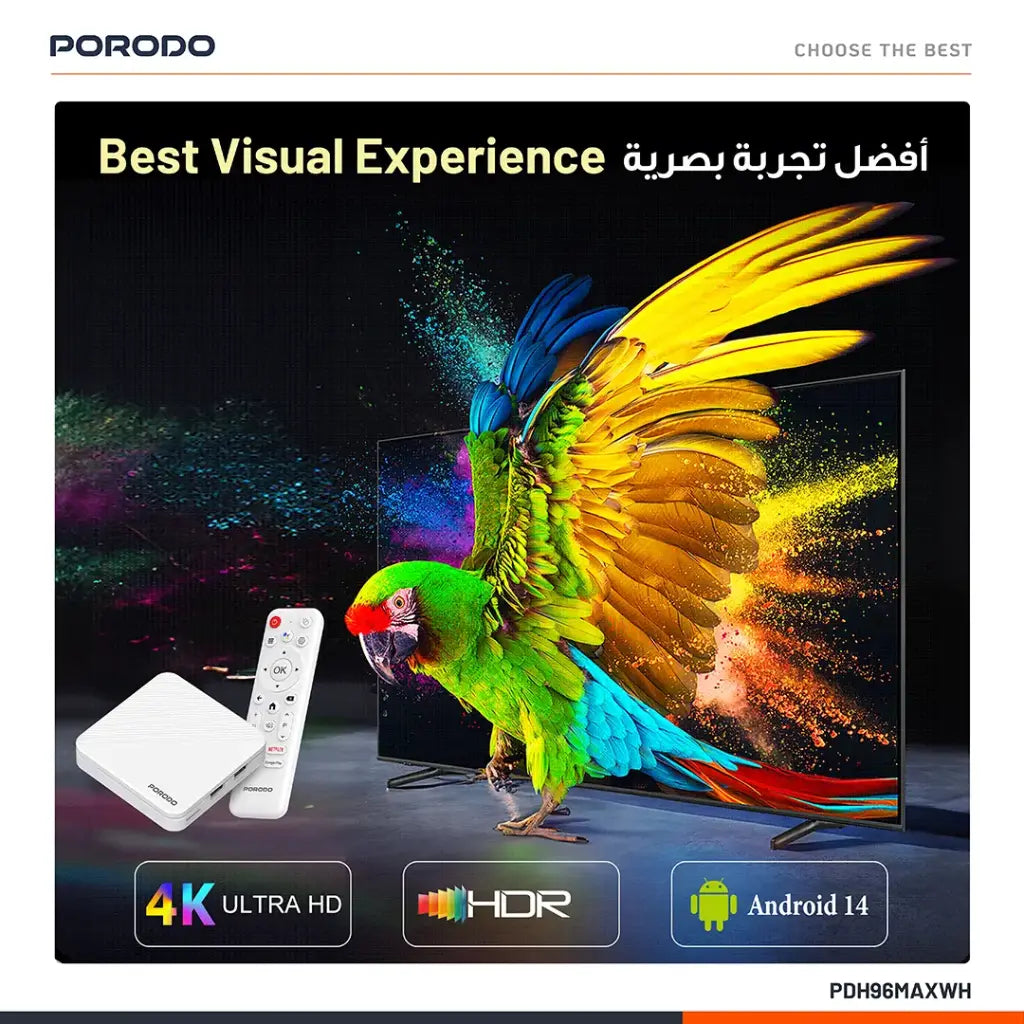 Porodo Echobox Android TV Box - ports