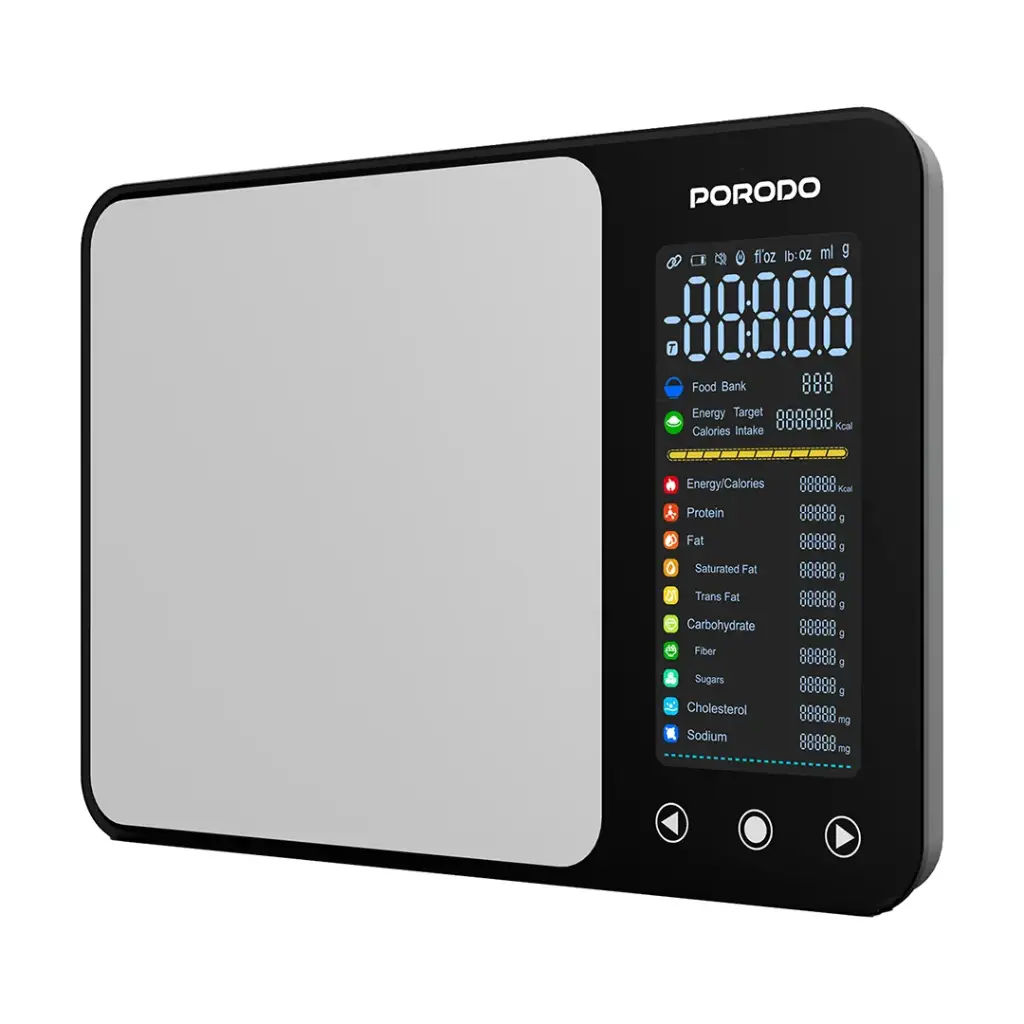 Porodo Kalio kitchen scale with app nutritional calculator
