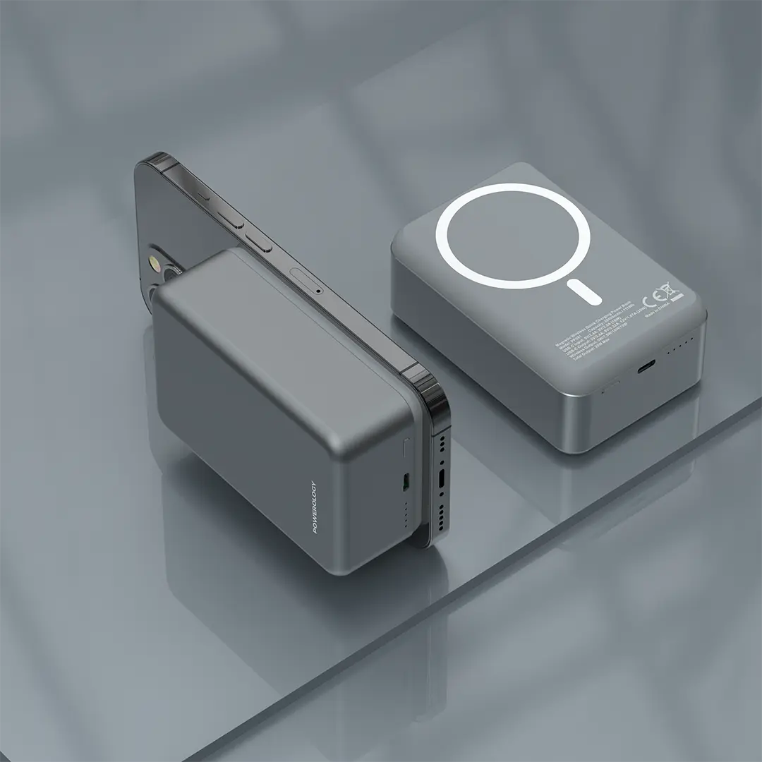 Powerology 30000mAh MagSafe Aluminum Power Bank - Black