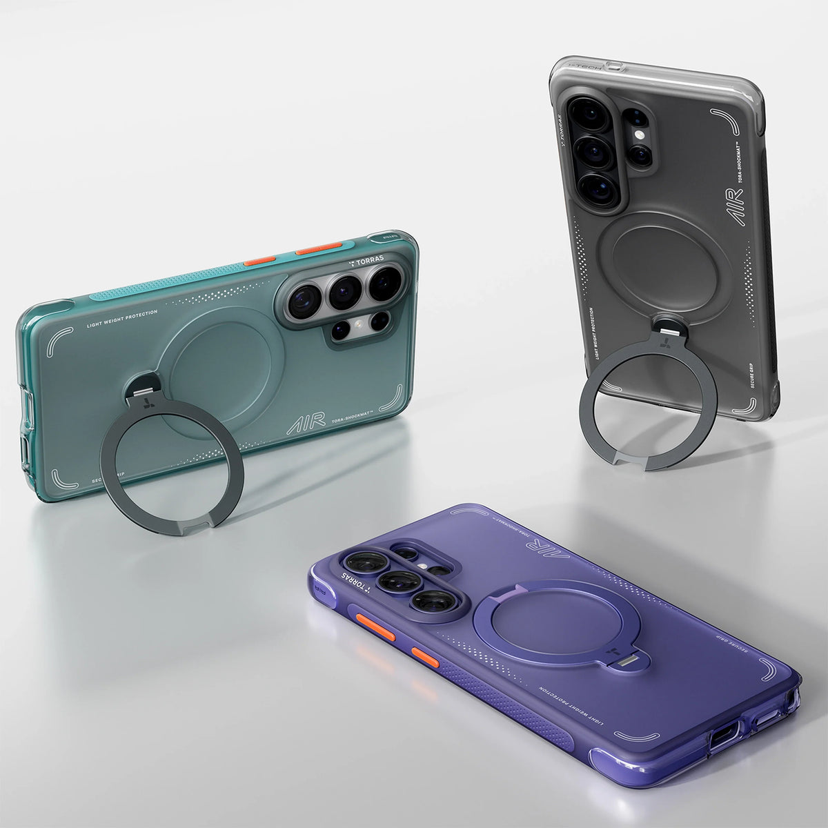 TORRAS Q3 Air case for Samsung S26 Ultra with camera protection and air-cushion technology.
