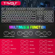 T-Wolf T75 RGB mechanical gaming keyboard packaging box