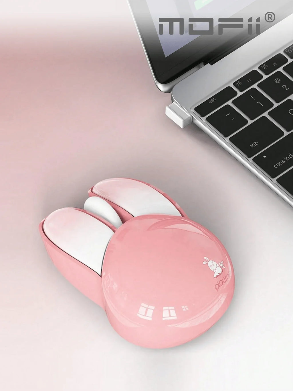 Cute wireless mouse with smooth optical tracking and colorful design

