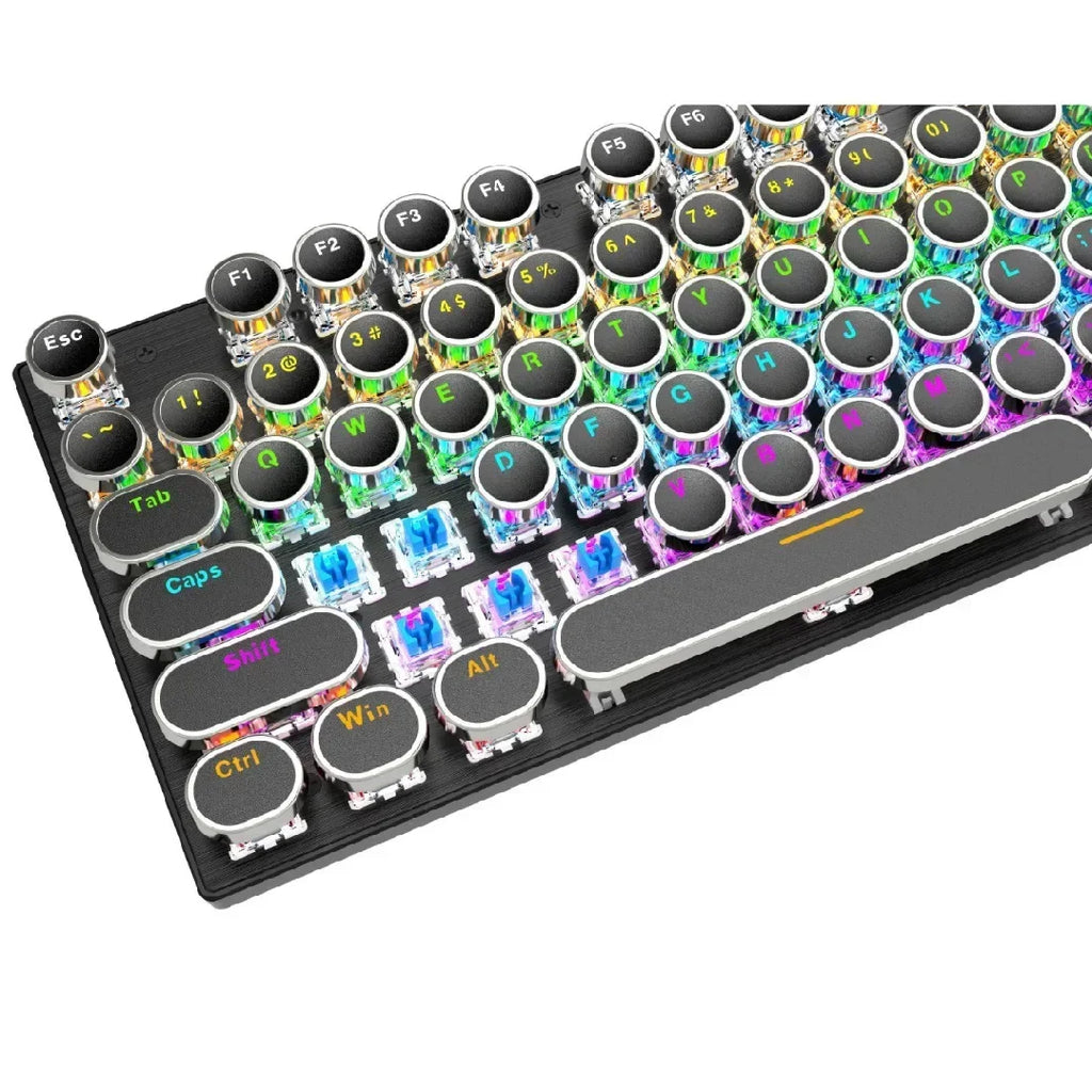 T-Wolf T75 keyboard RGB backlight effects active